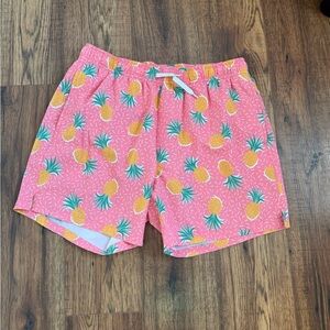 Men's bear bottom 5.5” Pink Pineapple Athletic Shorts